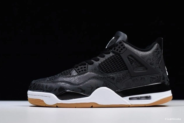 4 Black Retro Jordan Laser Air CI1184-001 0810